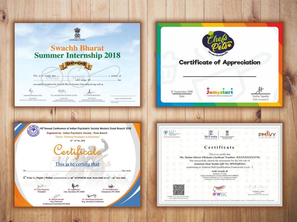 Certificate Printing Cheadle