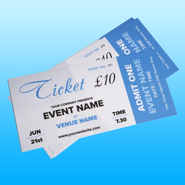 Tickets Printing Cheadle